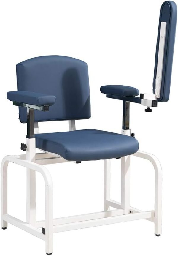 Comfortable Lab Draw Chair for Lab Spa and Treatment Room… (Blue, Normal)