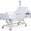 Premium Hospital Bed - 3 Function Full Electric Hospital ICU Bed with 4.7" Memory Foam Mattress Included Jetcon Motor & Control System and Central Locking System with 5" Casters