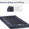 Drive Medical 15076 Decompressing Foam Mattress, Pressure-Relief Support for Homecare & Hospital Beds, High-Density Foam with Removable Cover, 275 Weight Capacity, 80"L x 36"W x 8"H, Blue