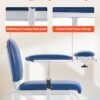 VEVOR Phlebotomy Chair, Blood Draw Chair with Adjustable Armrests and Flip Arm, 400LBS Loading Blood Drawing Medical Chair with Soft Padded Seat, Easy-to-Clean PVC Leather for Hospitals, Labs, Clinics
