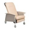 Drive Medical 3 Position Geri Chair Recliner, Reclining Chair with Armrests and Tray, Tan
