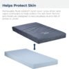 Drive Medical 15076 Decompressing Foam Mattress, Pressure-Relief Support for Homecare & Hospital Beds, High-Density Foam with Removable Cover, 275 Weight Capacity, 80"L x 36"W x 8"H, Blue