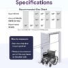 26" Bariatric Wheelchair - Removable Desk Arms and Elevated Leg Rests - Adjustable Height, Heavy-Duty Wheelchair for Adults - Extra Wide Wheelchair, 700 lbs Capacity