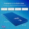 Invacare Hospital Bed Mattress, Fluid-Resistant Removable Cover, Long Term Care Pressure Redistribution Medical-Grade Foam Mattress, 5 Fortress Shaped Cells, Made in The USA (36x80x6 Inches)