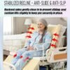 Full Electric Hospital Bed for Home Use – 550 lbs Weight Capacity, Electric Bedpan, Anti-Slip Rails | Remote Control Adjustable Backrest & Legrest for Elderly, Patient Care & Rehabilitatio