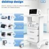 Portable Medical Utility Cart with Drawers & Storage Trays, 4 Quiet Swivel Wheels, 220 LBS Weight Capacity, Mobile Rolling Cart for Hospital, Dental Clinic, Beauty Salon, Spa & Medical Facilities