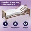 ProHeal Full Electric Hospital Bed Package for Home Use and Seniors - with Foam Mattress, Half Rails - Multi Function Adjustable Medical Bed - One Box Package