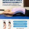 Everlasting Comfort Lumbar Support Board Back Stretcher for Lower Pain Relief - Adjustable Spine Decompression with 88 Acupressure Nodes - Back Cracking Device with Chair Strap for Posture Correction