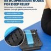 Everlasting Comfort Lumbar Support Board Back Stretcher for Lower Pain Relief - Adjustable Spine Decompression with 88 Acupressure Nodes - Back Cracking Device with Chair Strap for Posture Correction