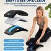 Everlasting Comfort Lumbar Support Board Back Stretcher for Lower Pain Relief - Adjustable Spine Decompression with 88 Acupressure Nodes - Back Cracking Device with Chair Strap for Posture Correction