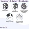 26" Bariatric Wheelchair - Removable Desk Arms and Elevated Leg Rests - Adjustable Height, Heavy-Duty Wheelchair for Adults - Extra Wide Wheelchair, 700 lbs Capacity