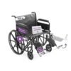 26" Bariatric Wheelchair - Removable Desk Arms and Elevated Leg Rests - Adjustable Height, Heavy-Duty Wheelchair for Adults - Extra Wide Wheelchair, 700 lbs Capacity