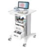 Medical Trolley Cart with Drawers, Hospital Mobile Ultrasound Cart with Trays&4 Silent Swivel Wheels,220 LBS Load Portable Storage Drawer for Hospital, Dental Clinic,Beauty Salon (White/Double drawer)